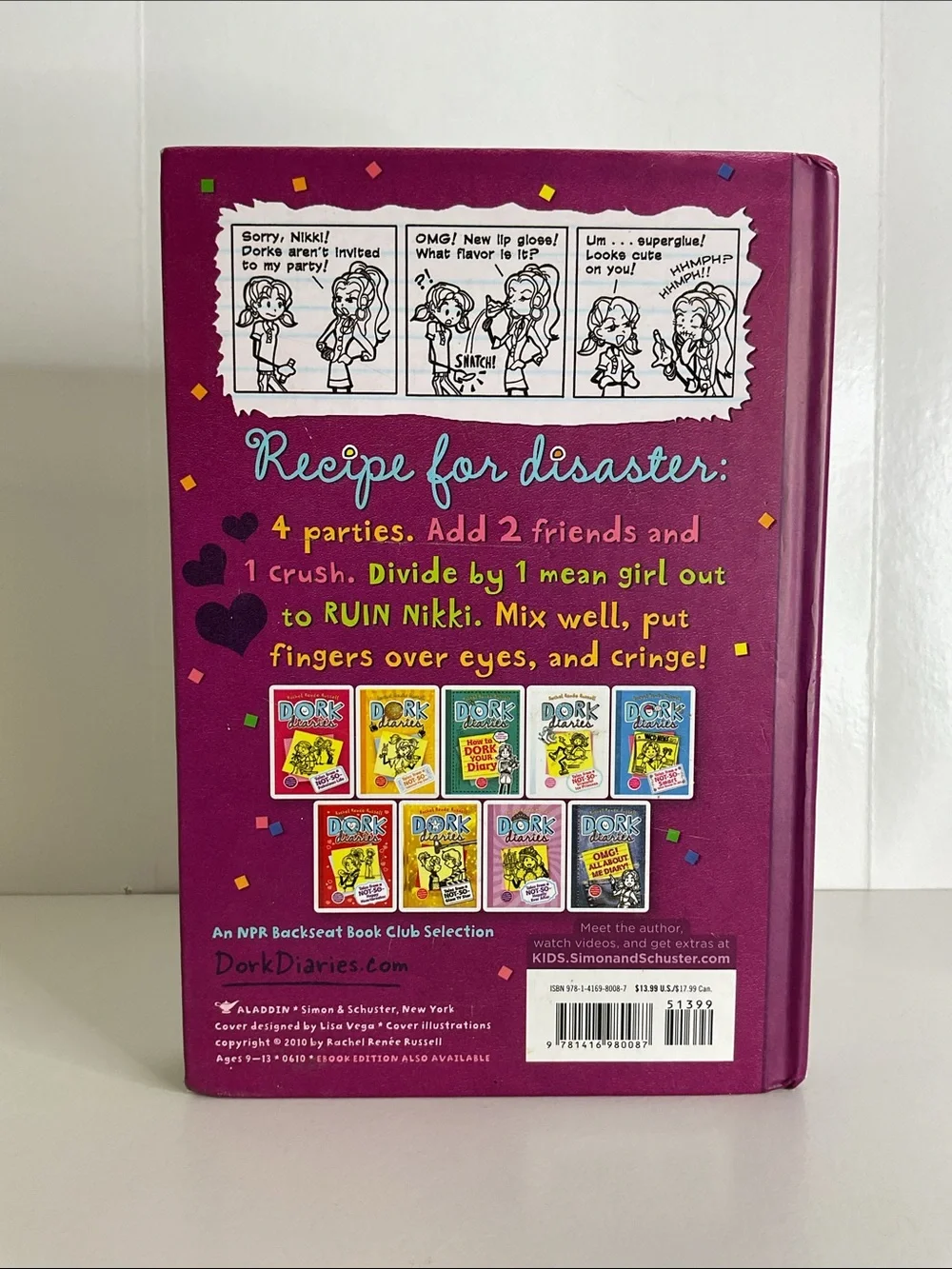 Dork Diaries books 1-4 by Rachel Renee Russell starter series hardcover books